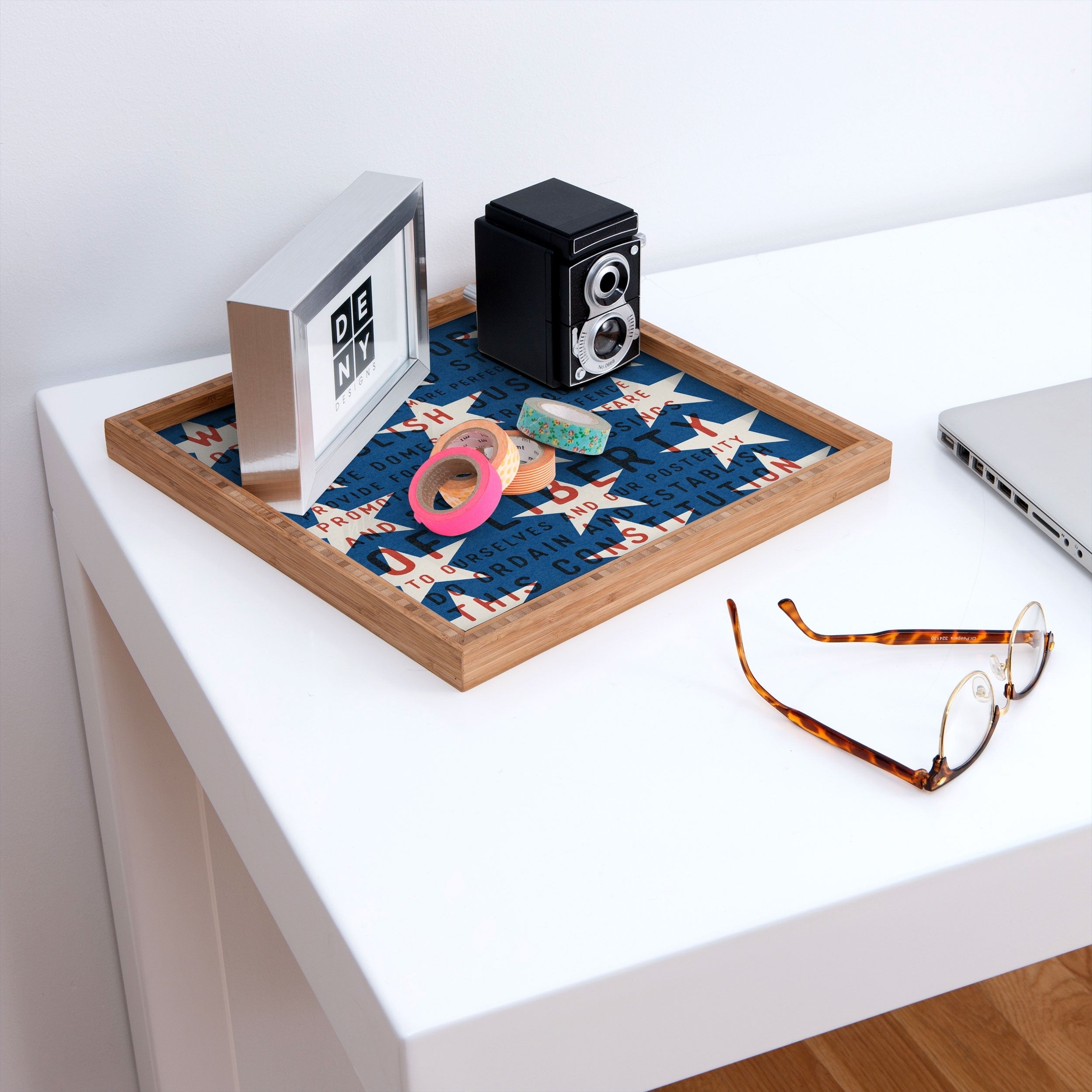 DENY Designs Starred Preamble Square Tray