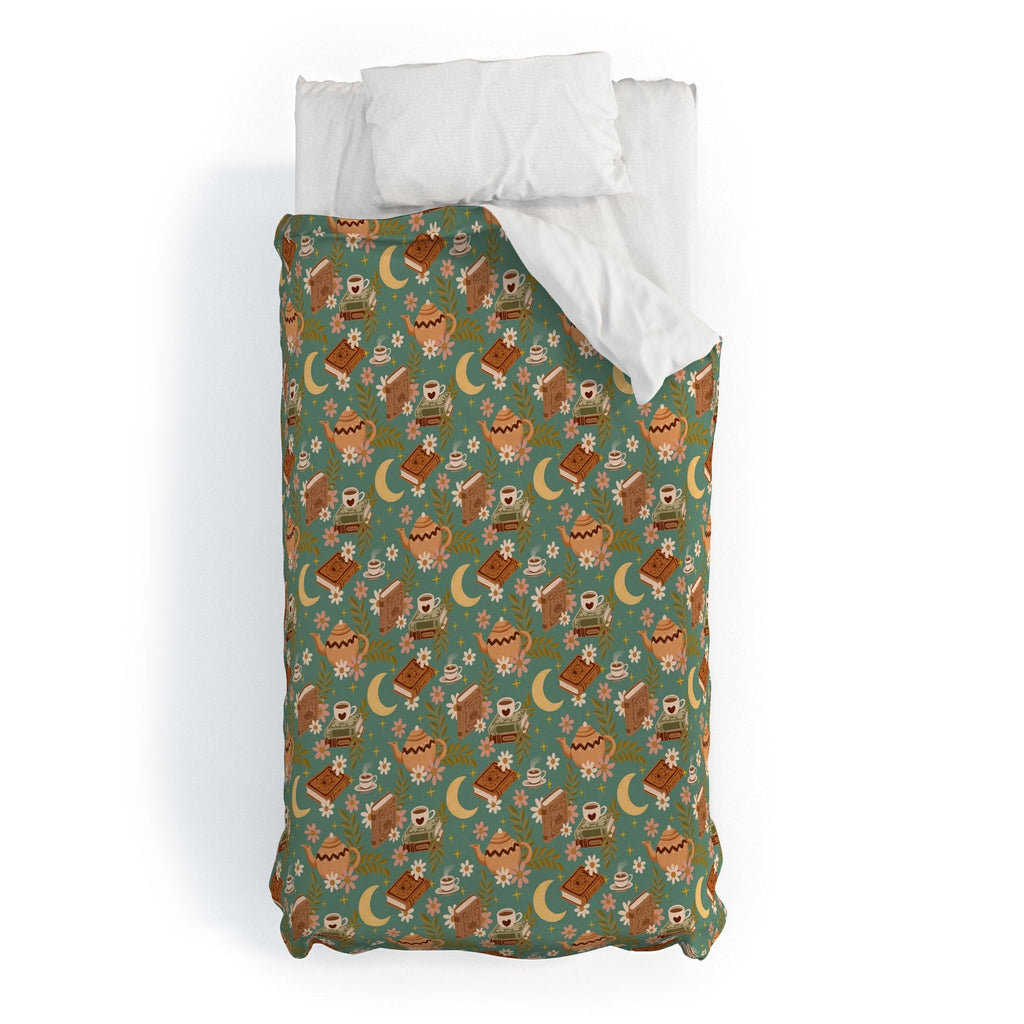 Avenie Moonlit Reading Nook I Duvet Cover