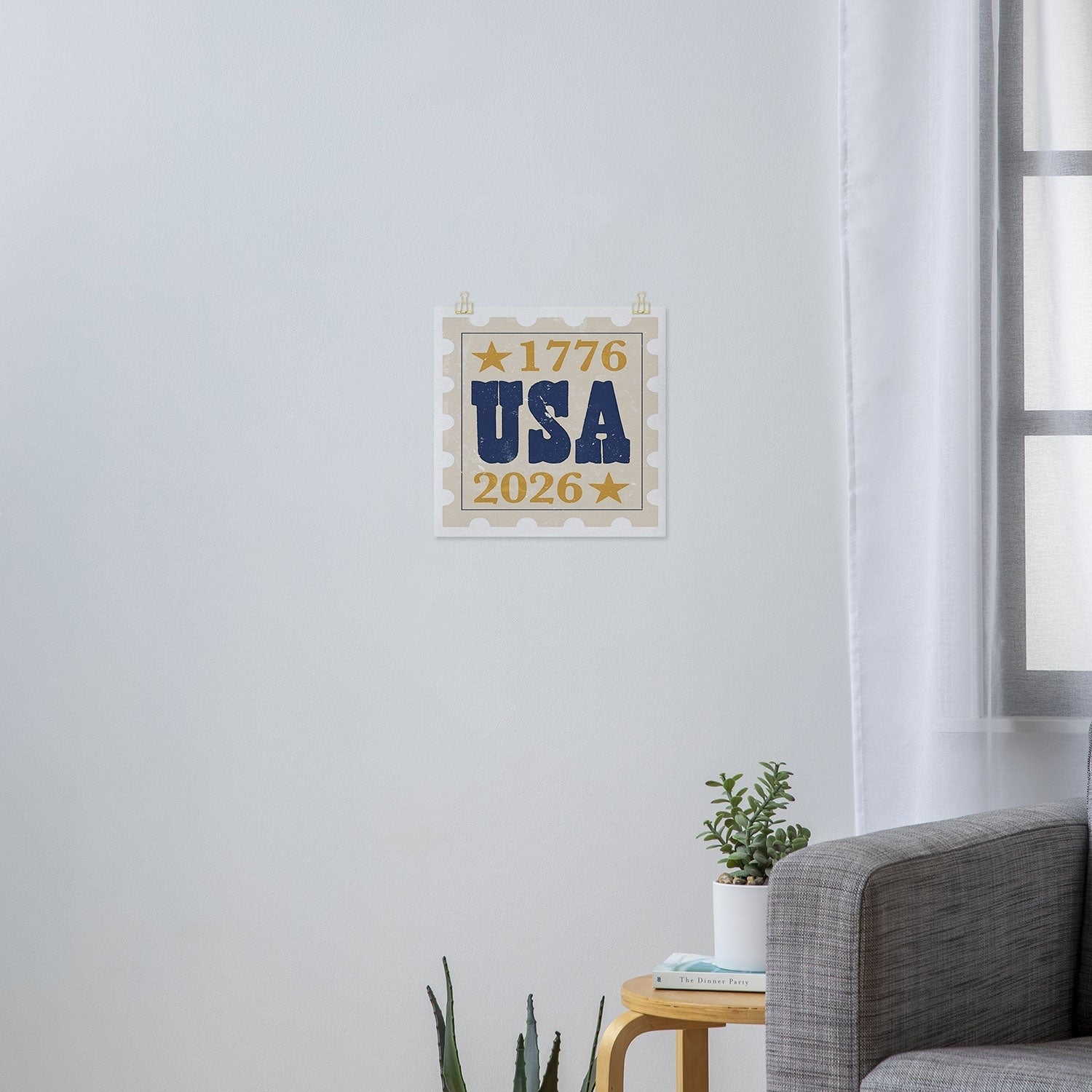 DENY Designs USA Stamp Art Print