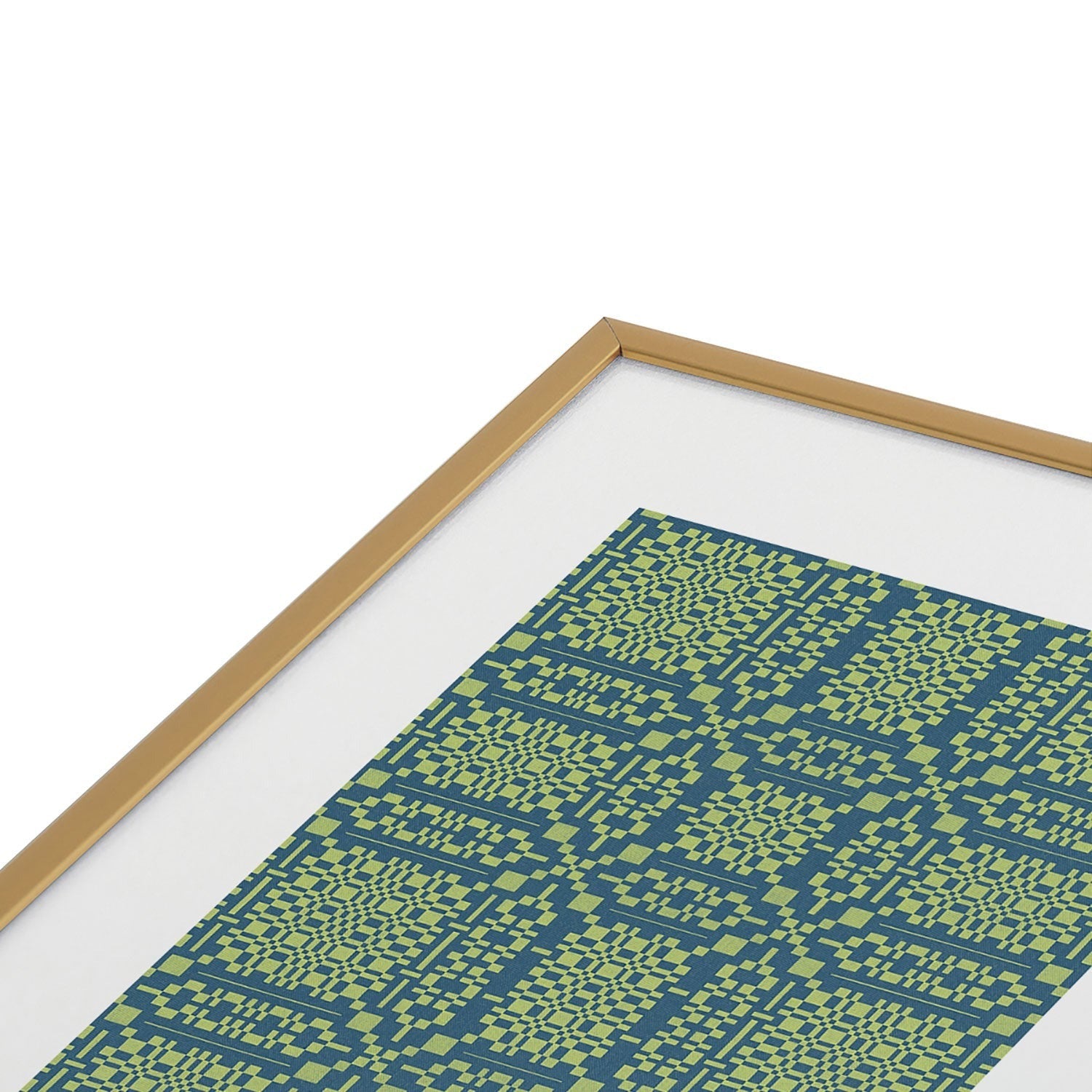 Marta Barragan Camarasa Nostalgic Grid Design Metal Framed Art Print
