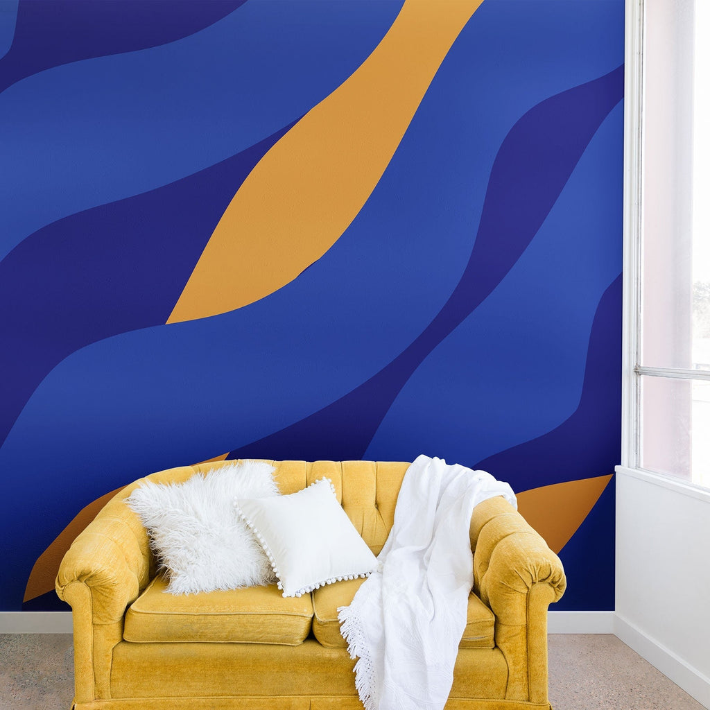 Camilla Foss Pebbles in Stream Wall Mural