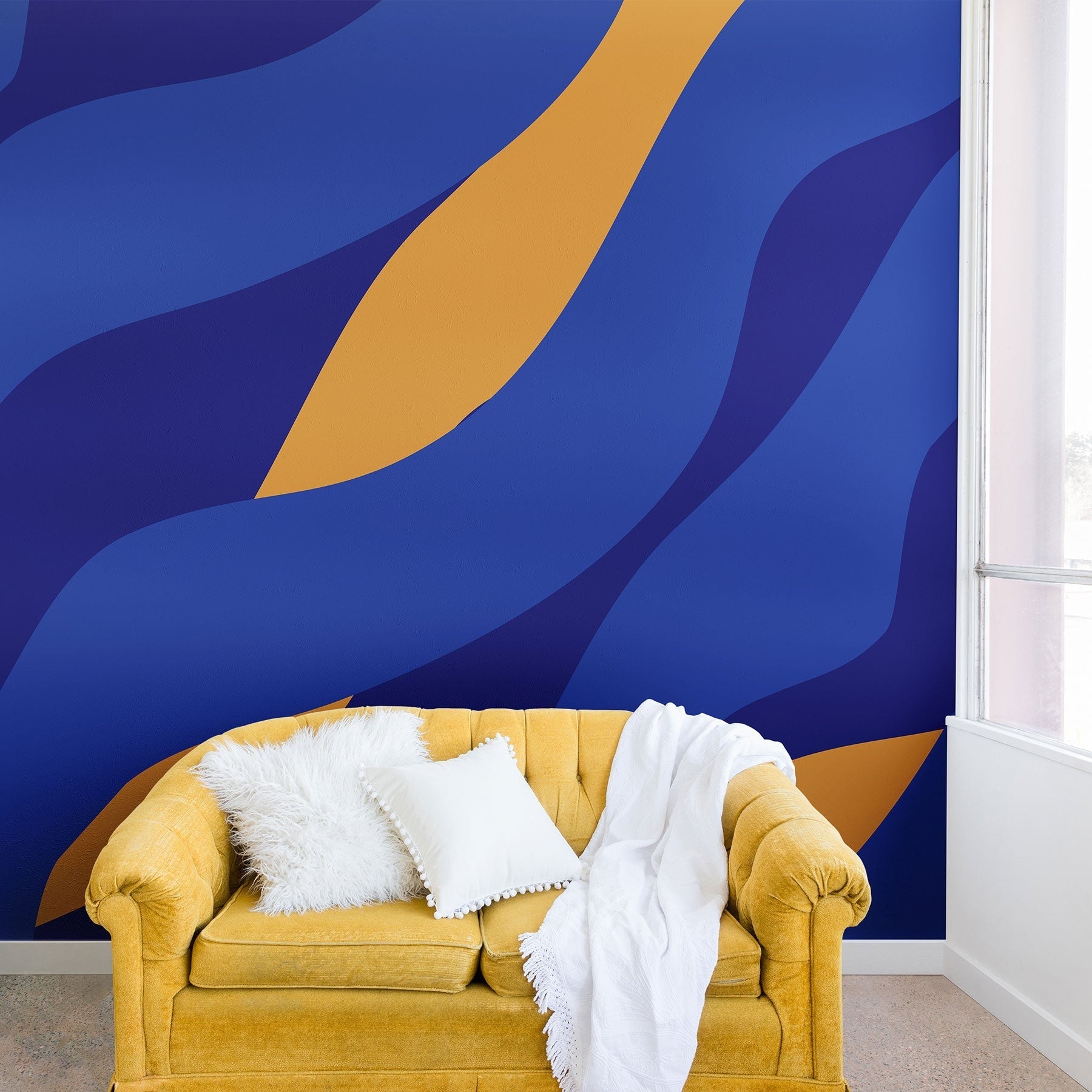 Camilla Foss Pebbles in Stream Wall Mural
