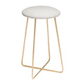 Colour Poems Gingham Plaid Pattern Cloud White Counter Stool