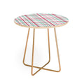Lisa Argyropoulos Merry Vintage Plaid Round Side Table