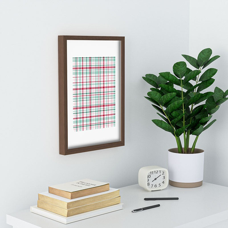 Lisa Argyropoulos Merry Vintage Plaid Recessed Framing Rectangle