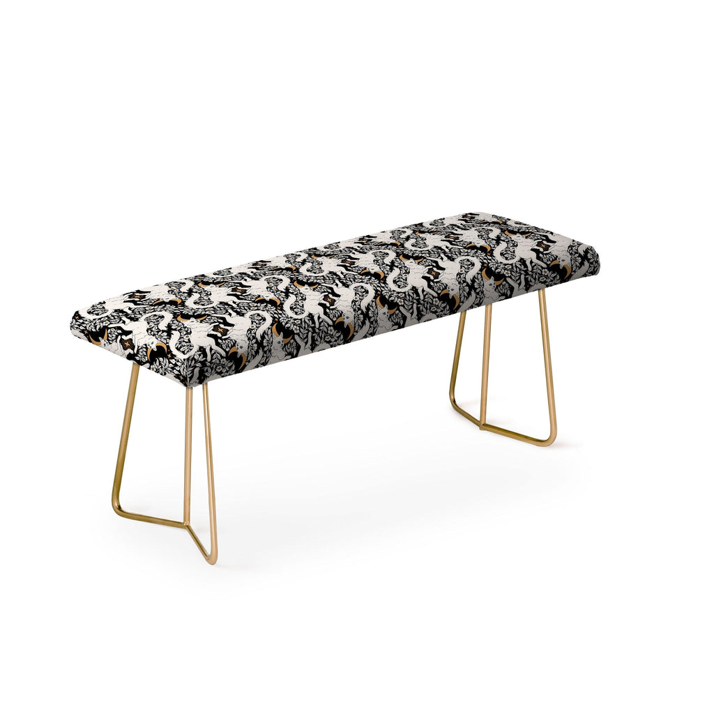 Avenie Celestial Cats Gold Bench