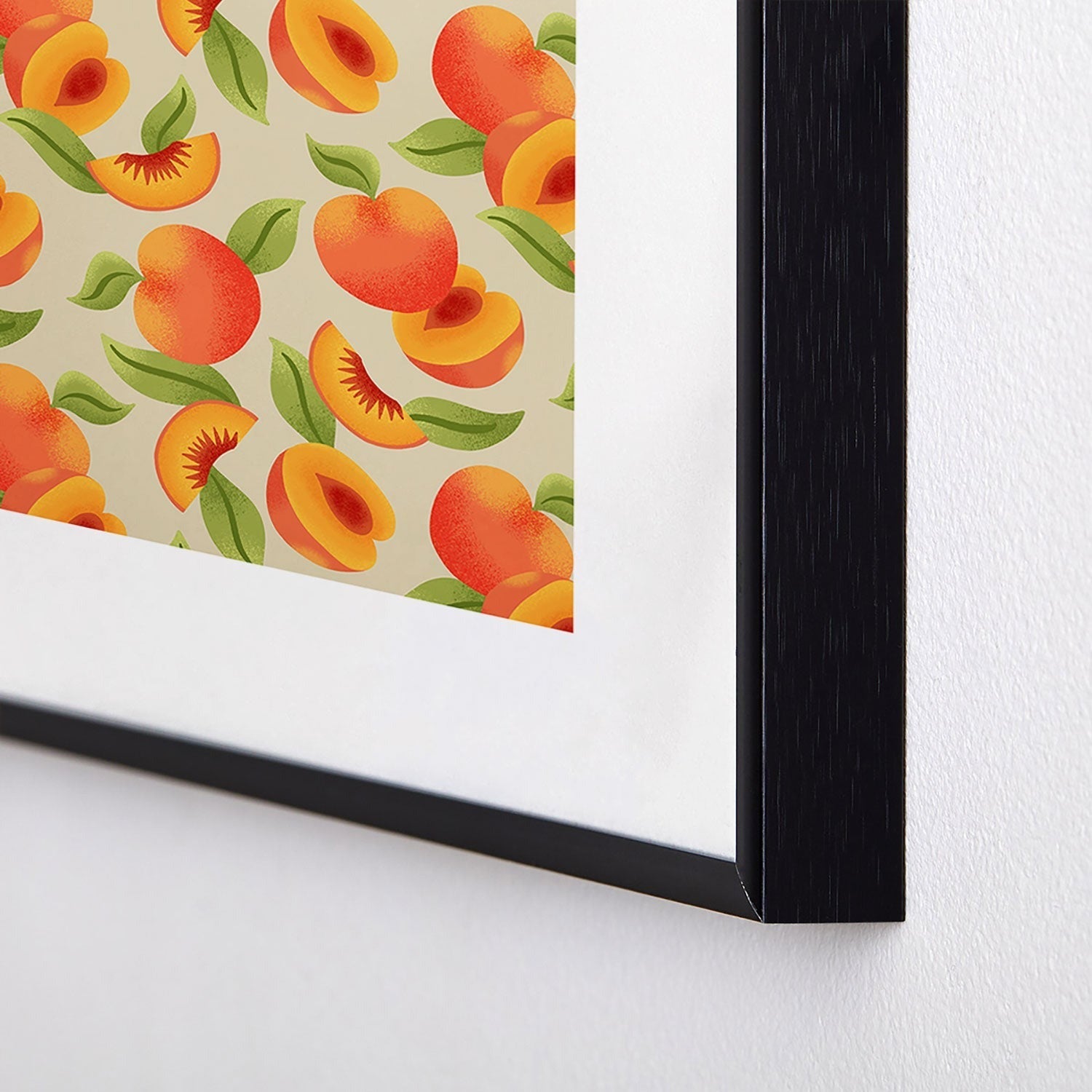 Jessica Molina Peach Pattern Metal Framed Art Print