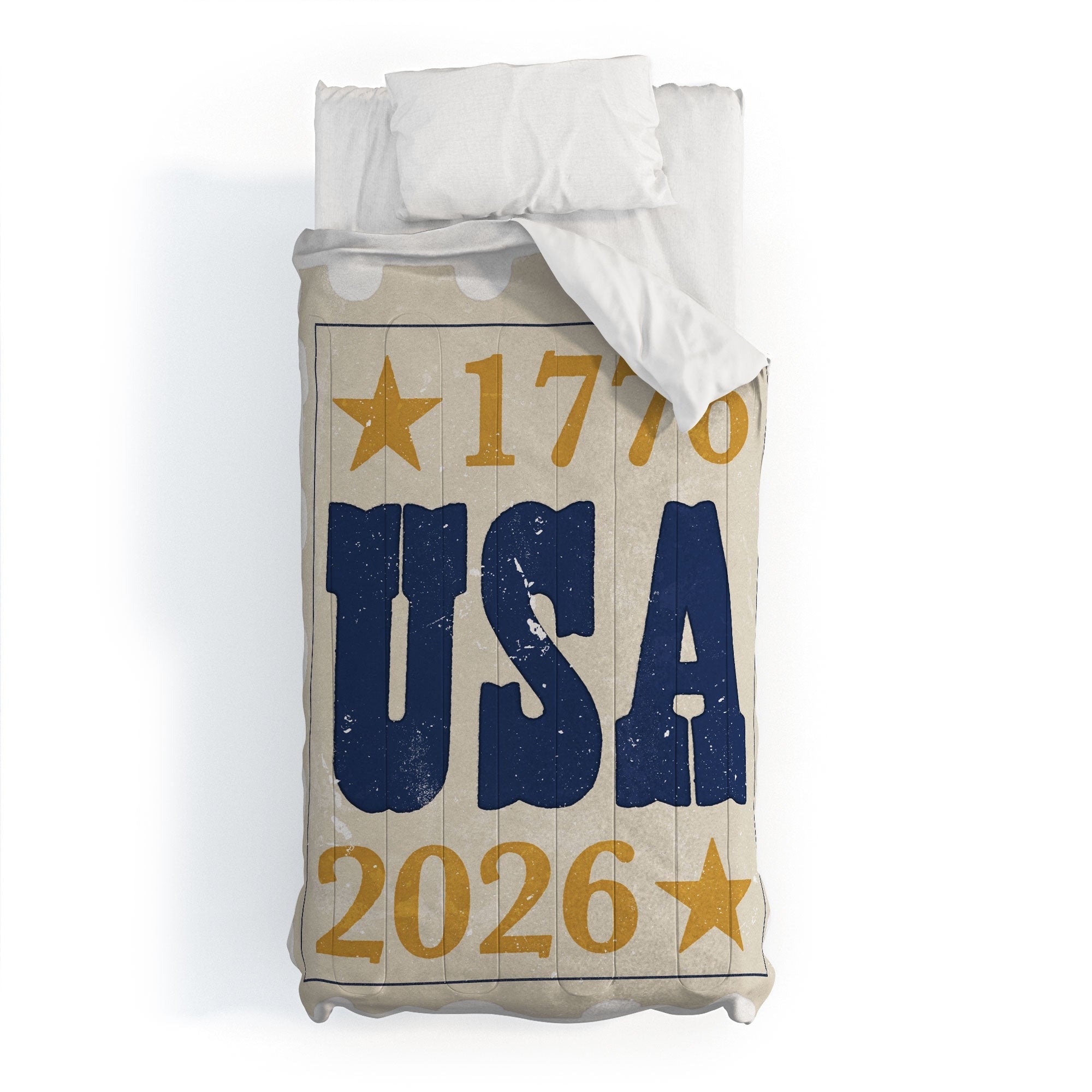 DENY Designs USA Stamp Comforter