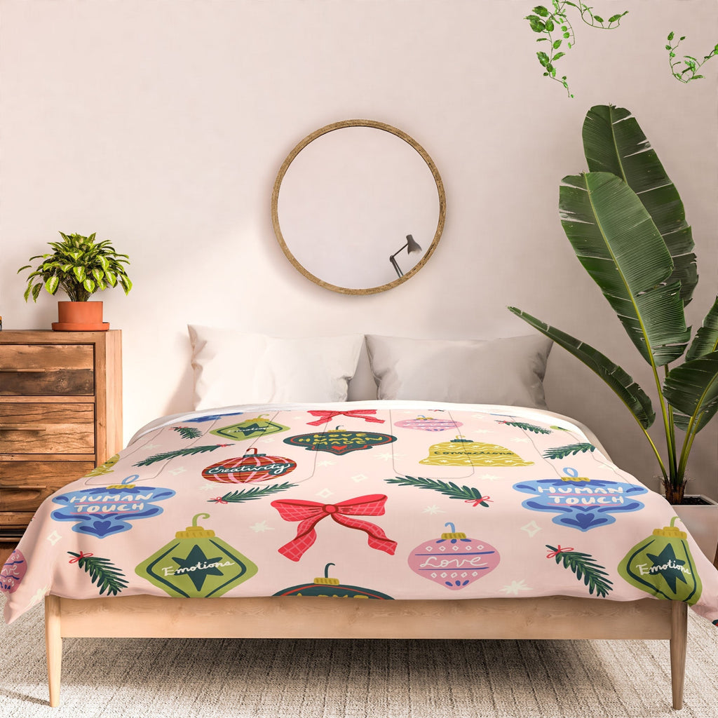 Design by Spark Love Human Made Christmas Ornaments Comforter