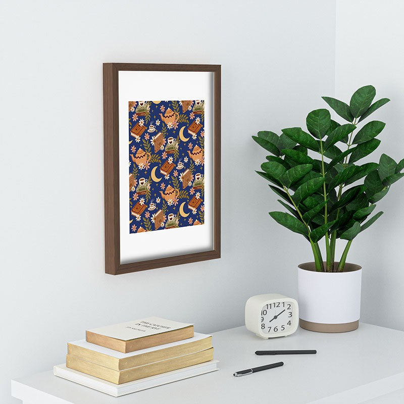 Avenie Moonlit Reading Nook II Recessed Framing Rectangle