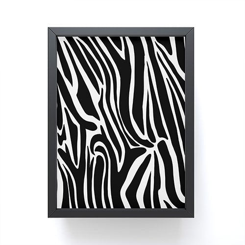 Jennifer Labre Wild Zebra Framed Mini Art Print