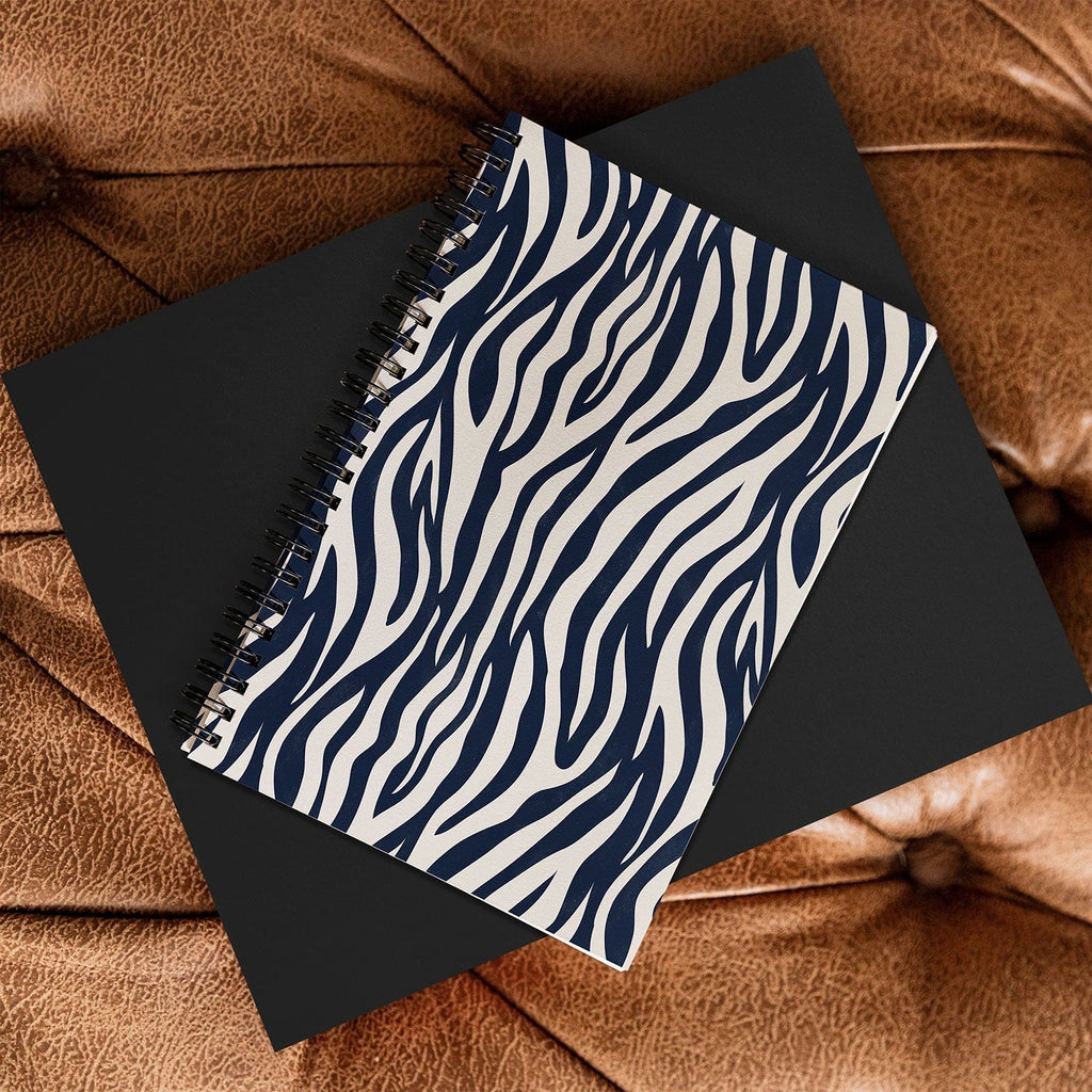 Avenie BR Navy Tiger Stripes Spiral Notebook