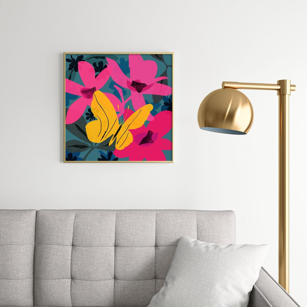 Garima Dhawan wild 1 Square Metal Framed Art Print