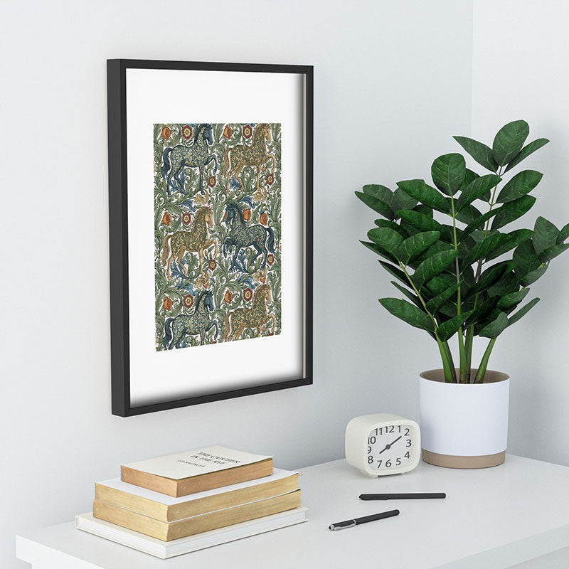 Marta Barragan Camarasa Renaissance Horse Garden Recessed Framing Rectangle
