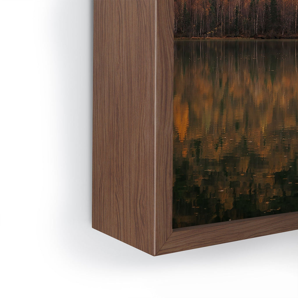 Hannah Kemp Fall Lake Framed Mini Art Print