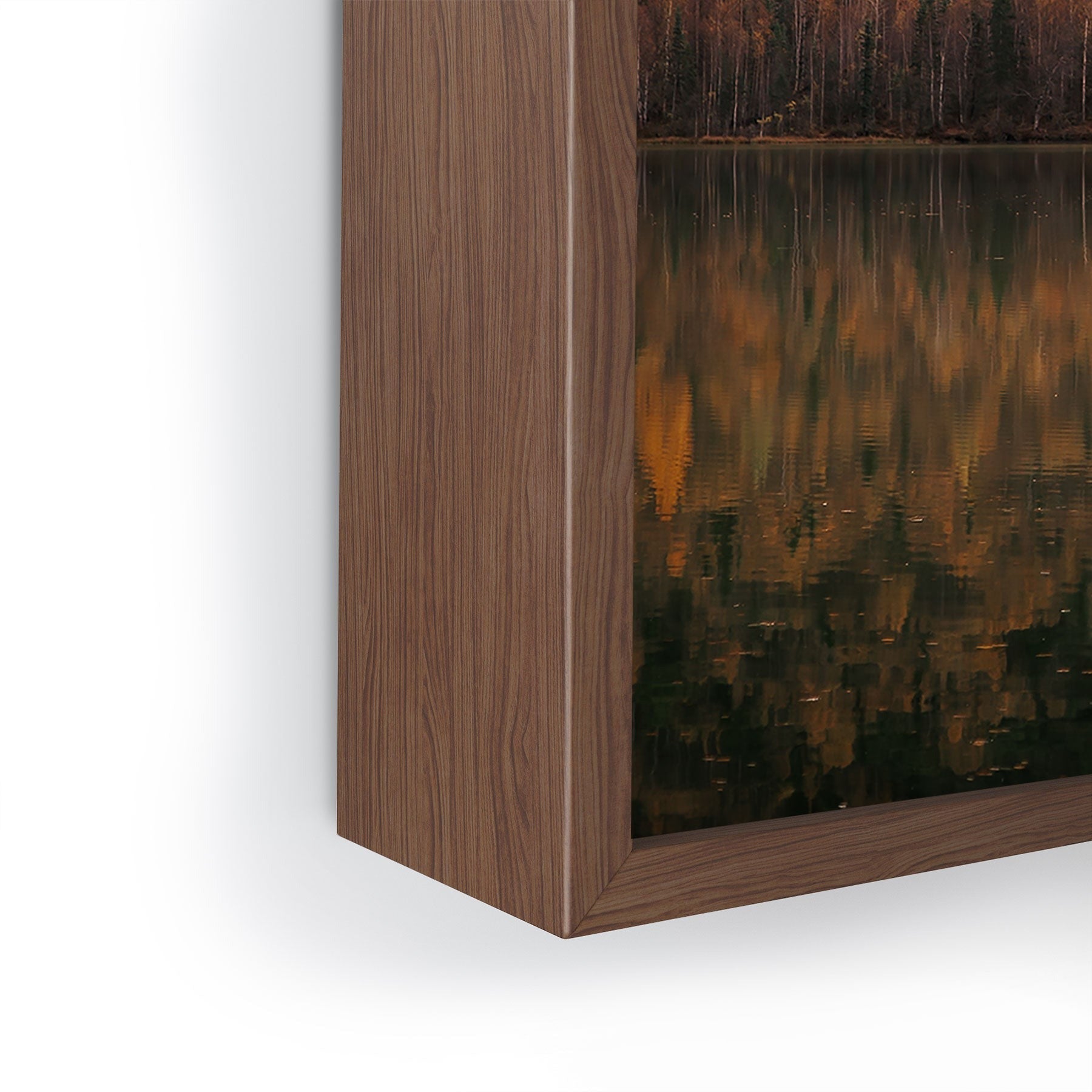 Hannah Kemp Fall Lake Framed Mini Art Print