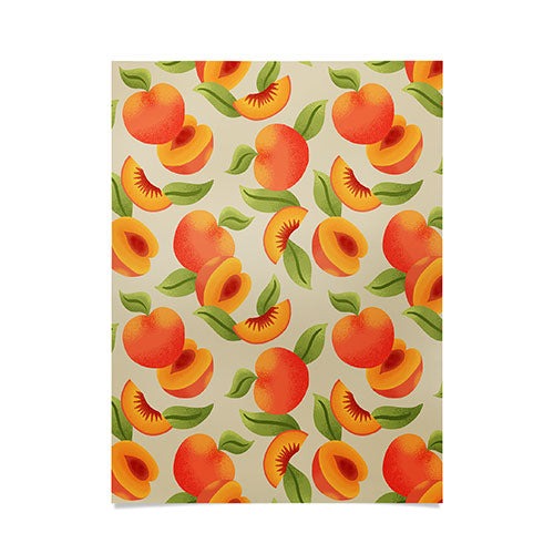 Jessica Molina Peach Pattern Poster