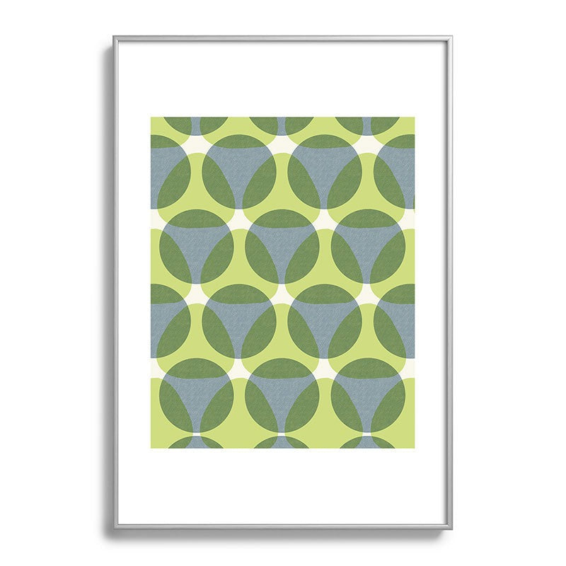 Marta Barragan Camarasa Stylish Retro Circle Metal Framed Art Print