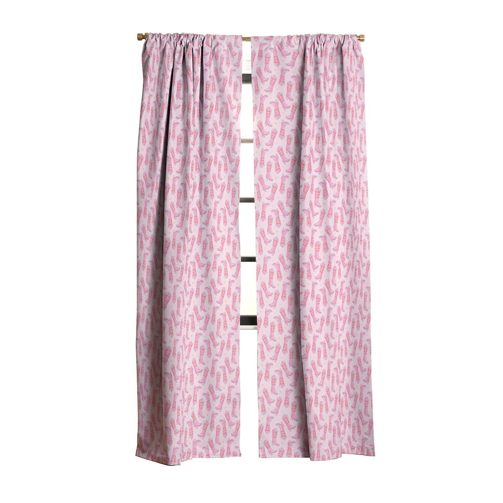 Love_Ryming Stars and Boots Blackout Window Curtain