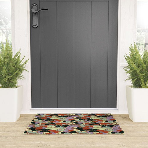 Marta Barragan Camarasa Retro Bloom Medley Welcome Mat