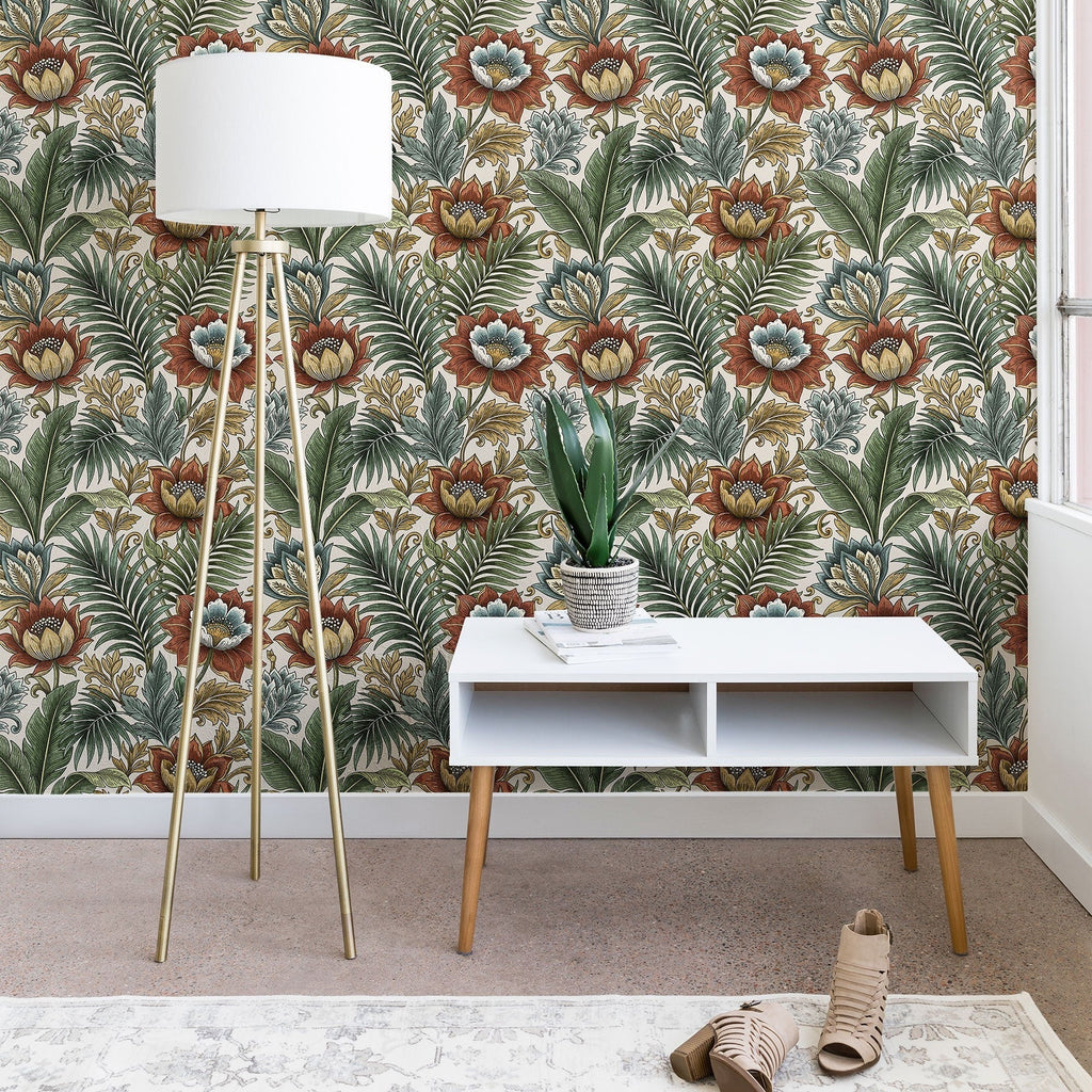 Marta Barragan Camarasa Retro Jungle Garden Wallpaper