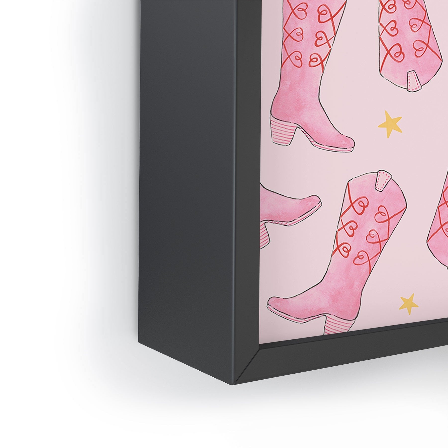 Love_Ryming Stars and Boots Framed Mini Art Print