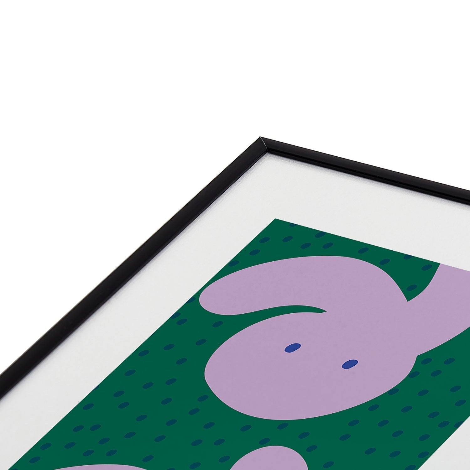Camilla Foss Pebbles and Rabbit Metal Framed Art Print