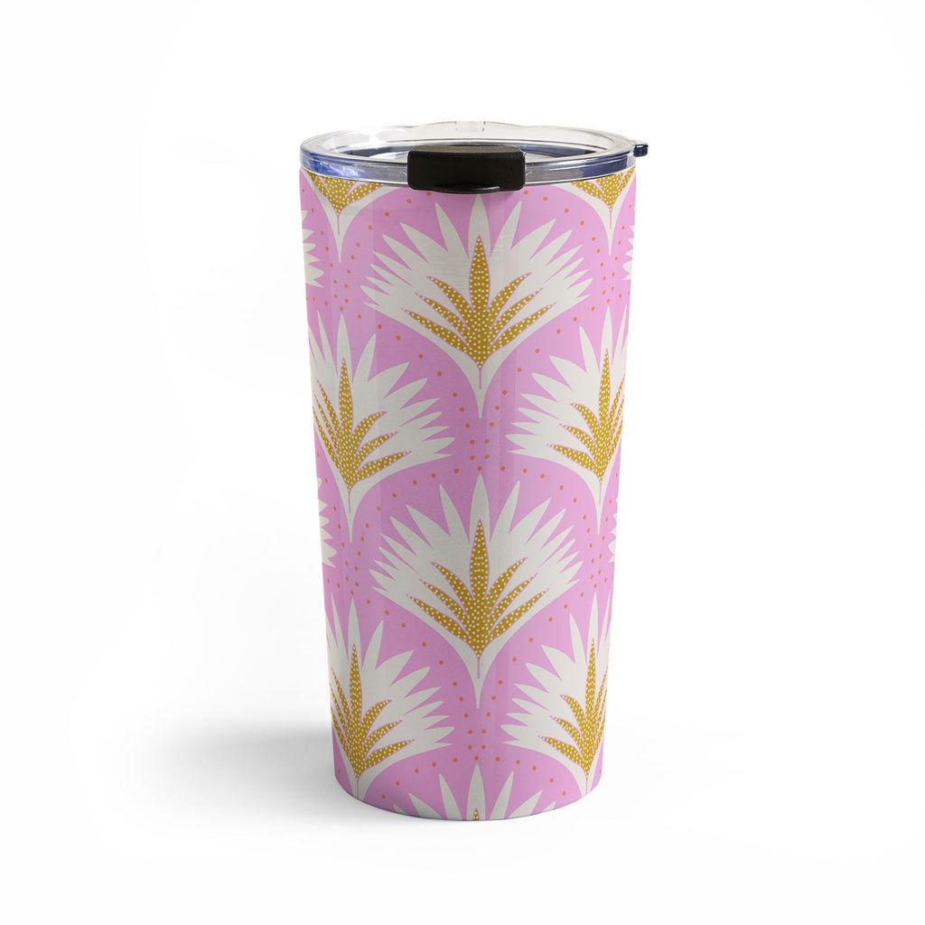 Jennifer Labre Pink Palmetto Travel Mug