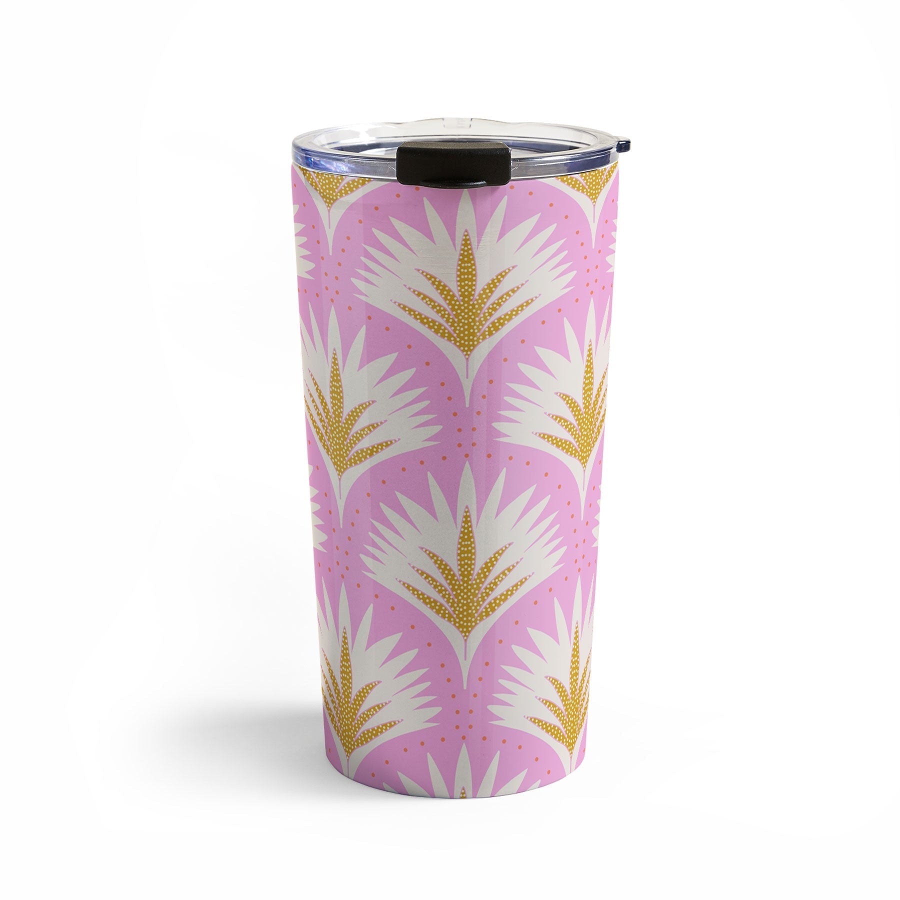 Jennifer Labre Pink Palmetto Travel Mug