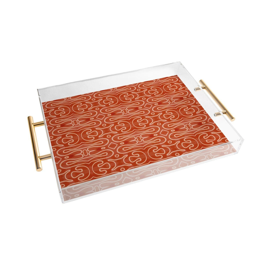 Mirimo Venexiana Burnt Orange Acrylic Tray