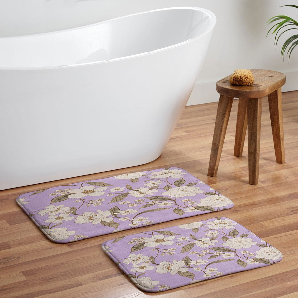 Gabriela Fuente Roberta lilac Memory Foam Bath Mat