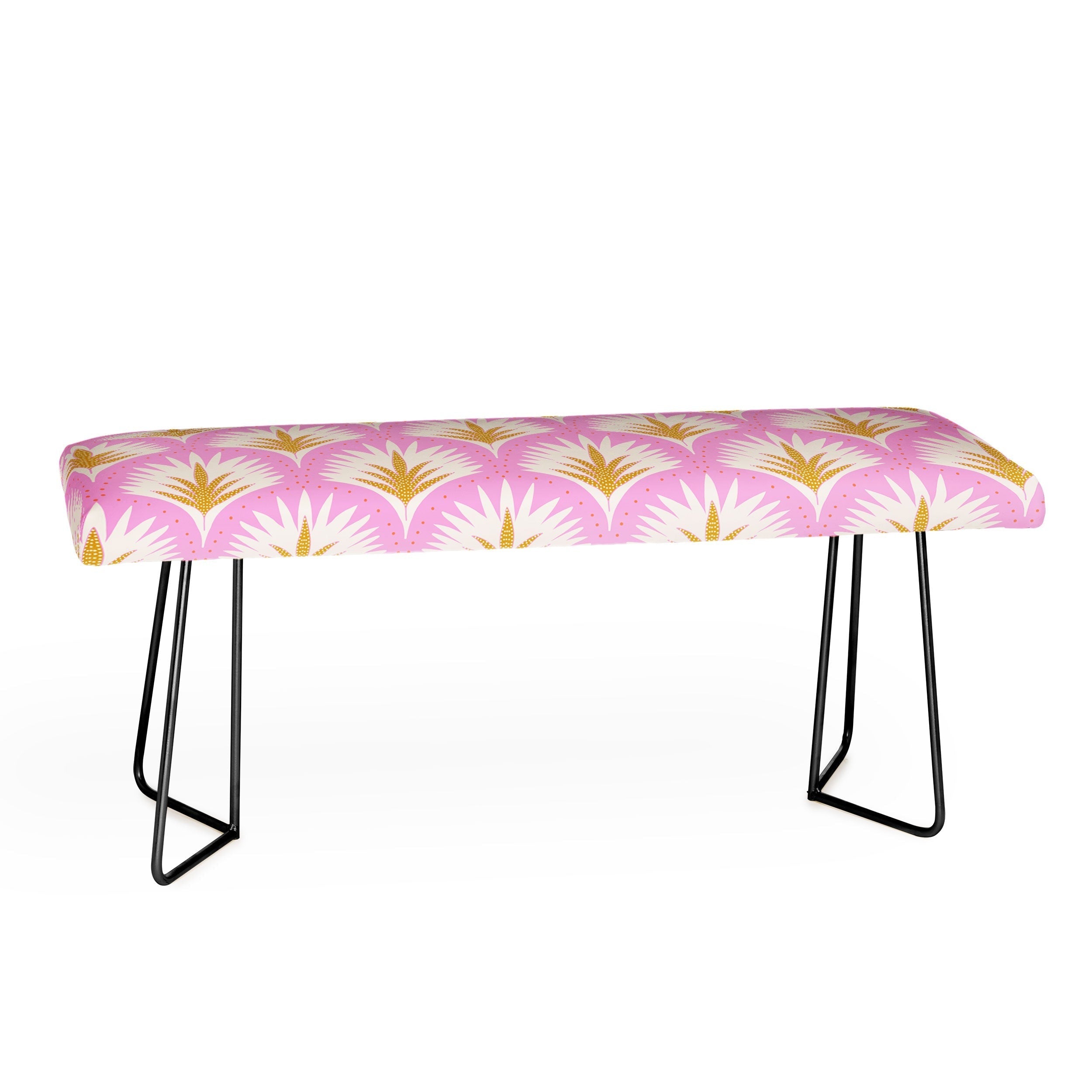 Jennifer Labre Pink Palmetto Bench