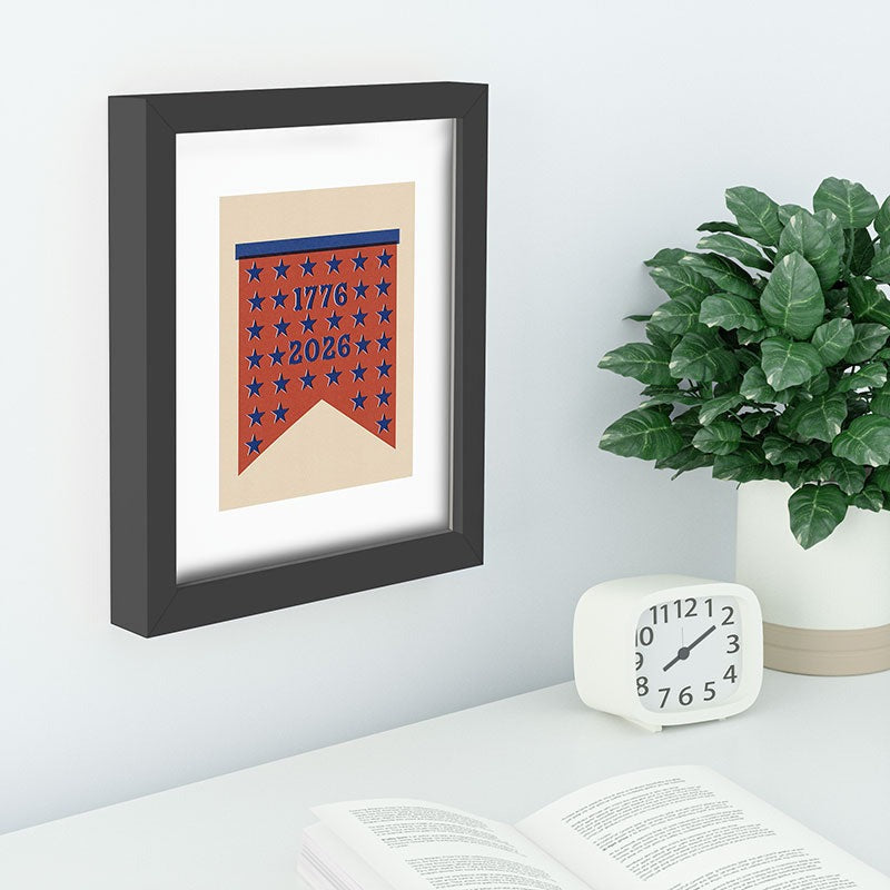 DENY Designs Star Banner Recessed Framing Rectangle