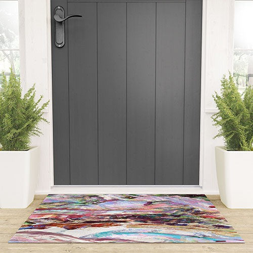 83 Oranges Sequin Haze Welcome Mat