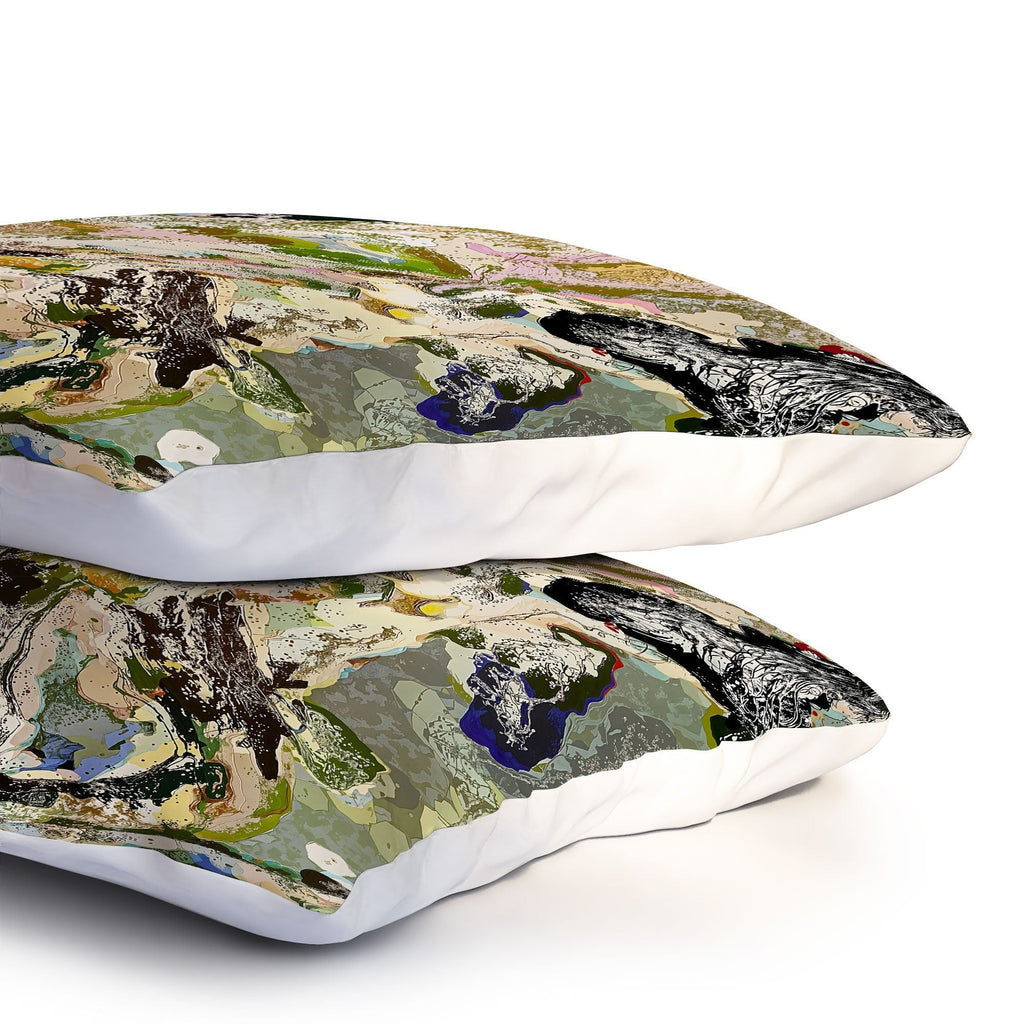 83 Oranges Echoes Beneath the Surface Pillow Shams