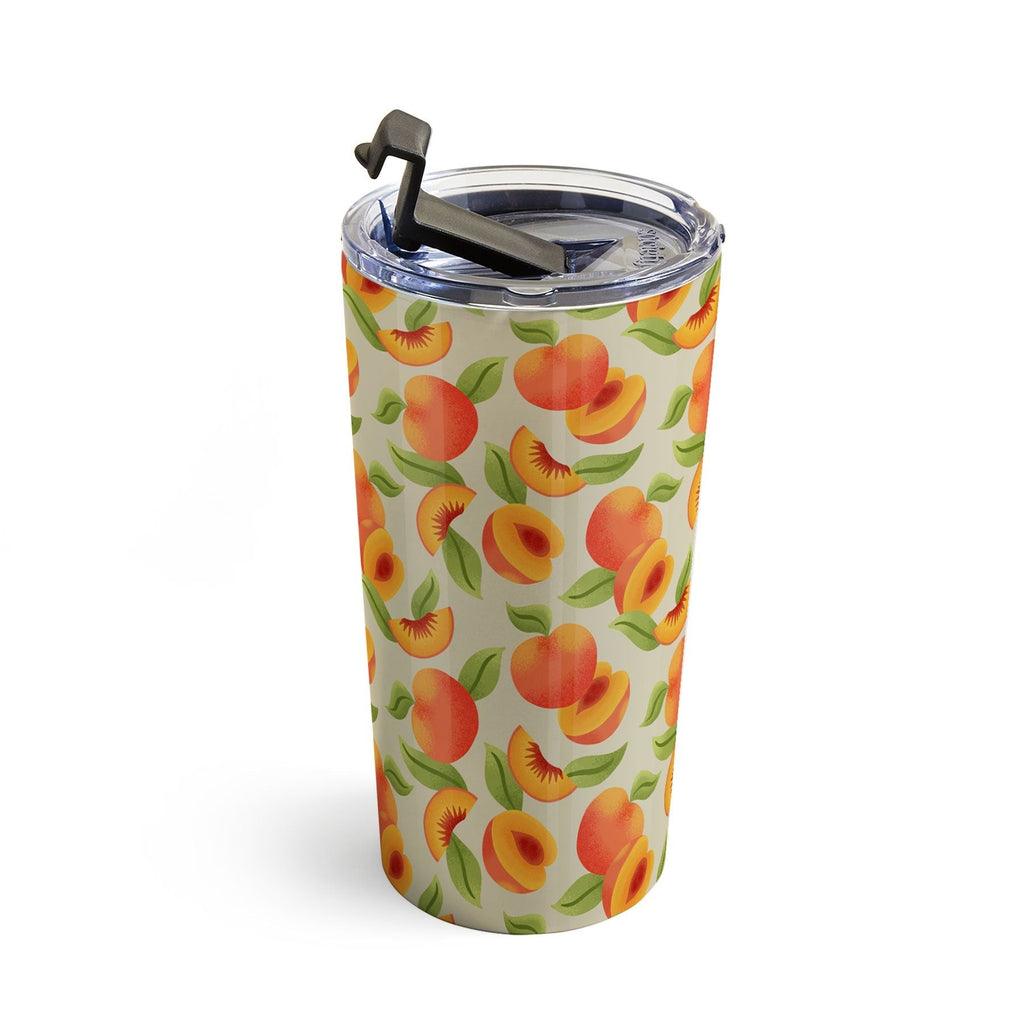 Jessica Molina Peach Pattern Travel Mug