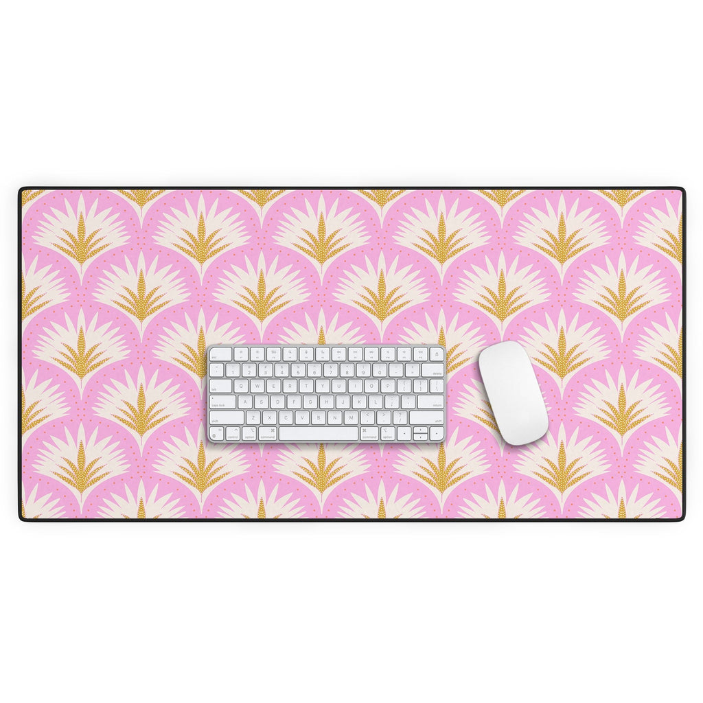Jennifer Labre Pink Palmetto Desk Mat