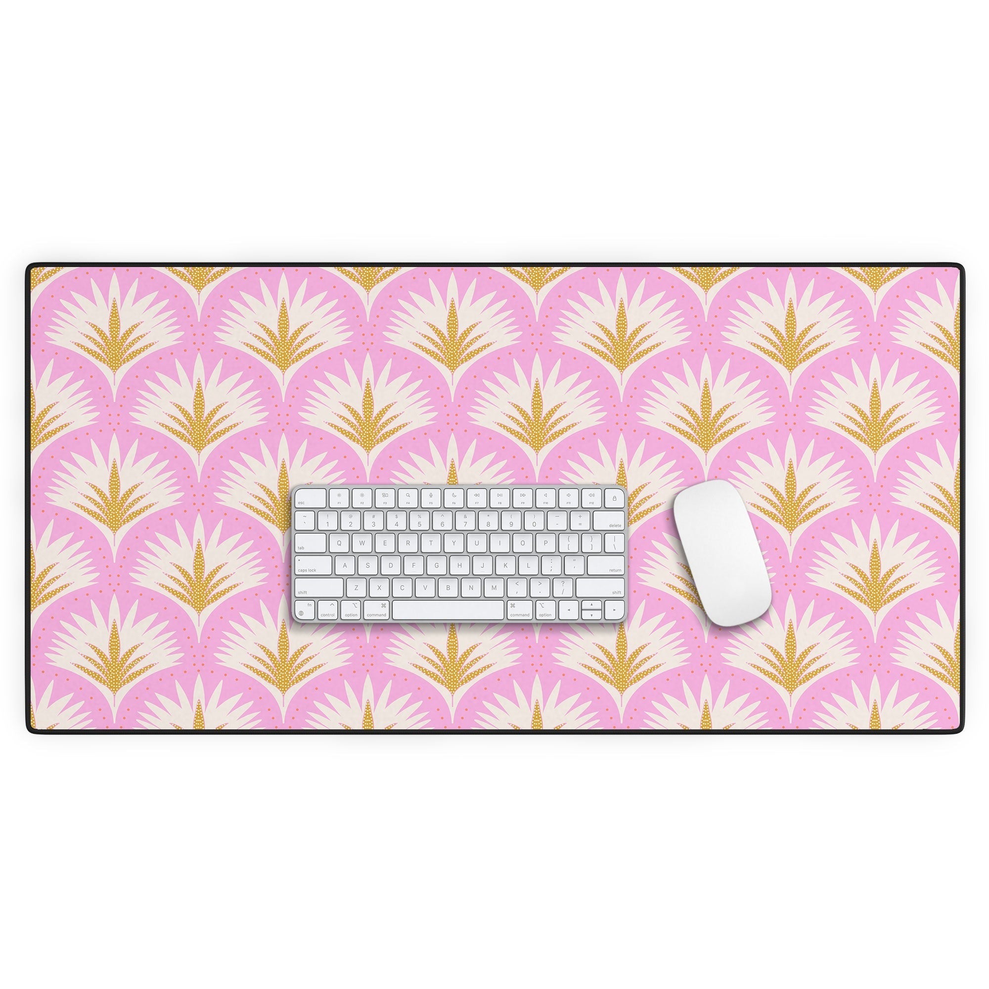 Jennifer Labre Pink Palmetto Desk Mat