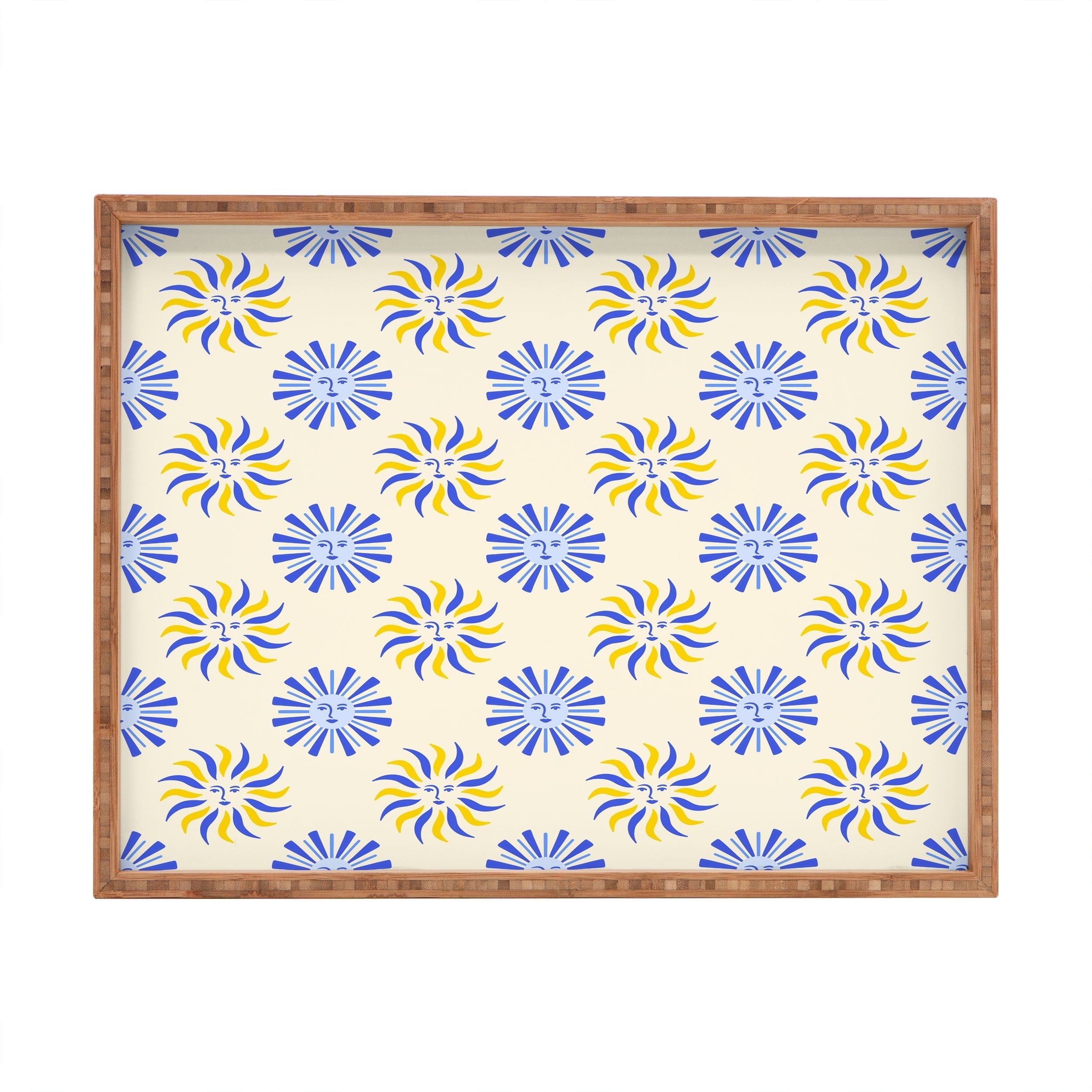 Design by Spark Dolce Vita Radial Sun Flames Rectangular Tray