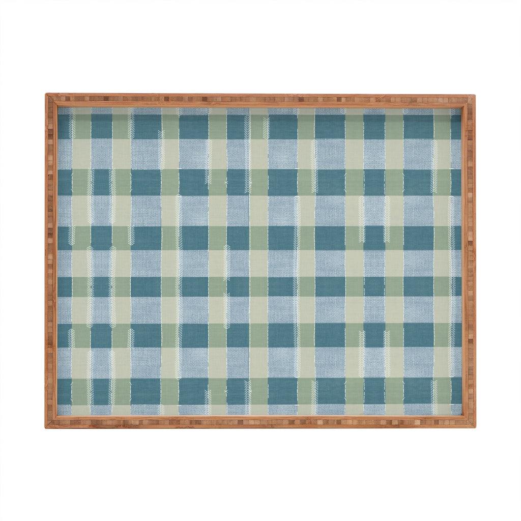 Marta Barragan Camarasa Country Style Checks Rectangular Tray