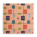 Design by Spark Love Human Made Stamps Wood Wall Mural