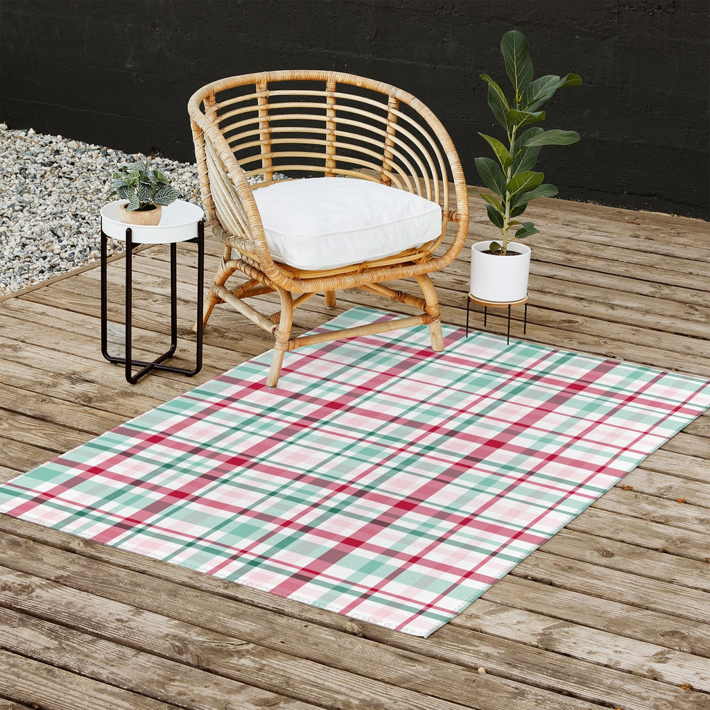 Lisa Argyropoulos Merry Vintage Plaid Outdoor Rug