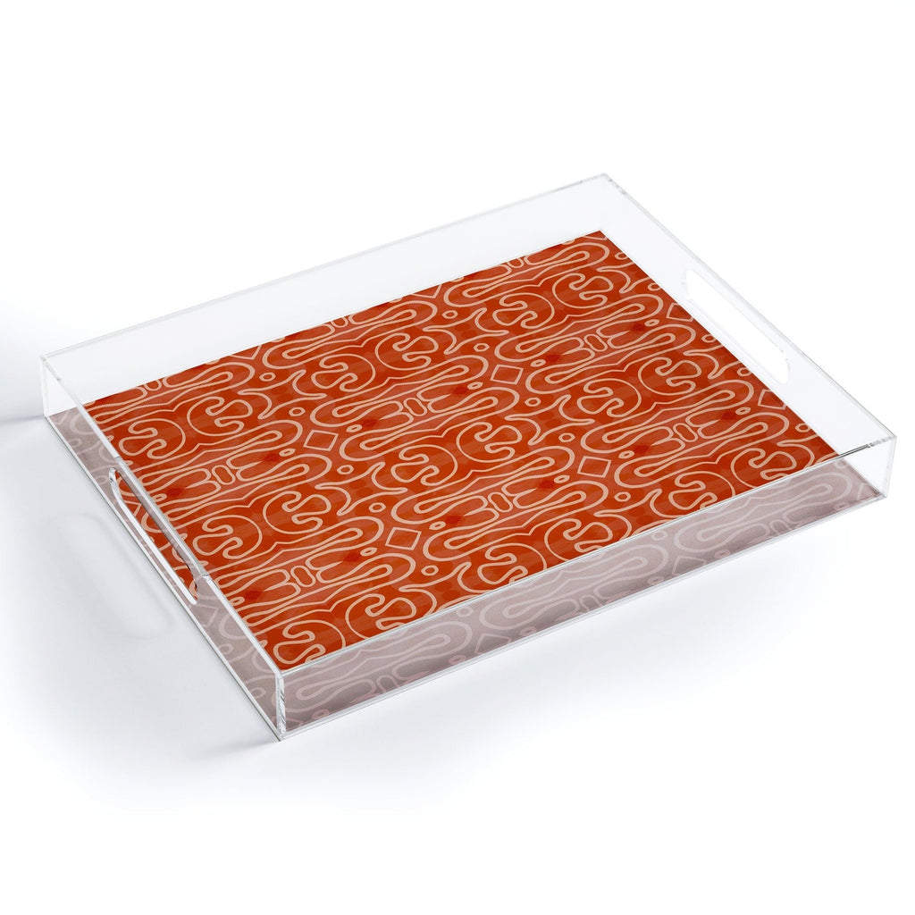 Mirimo Venexiana Burnt Orange Acrylic Tray