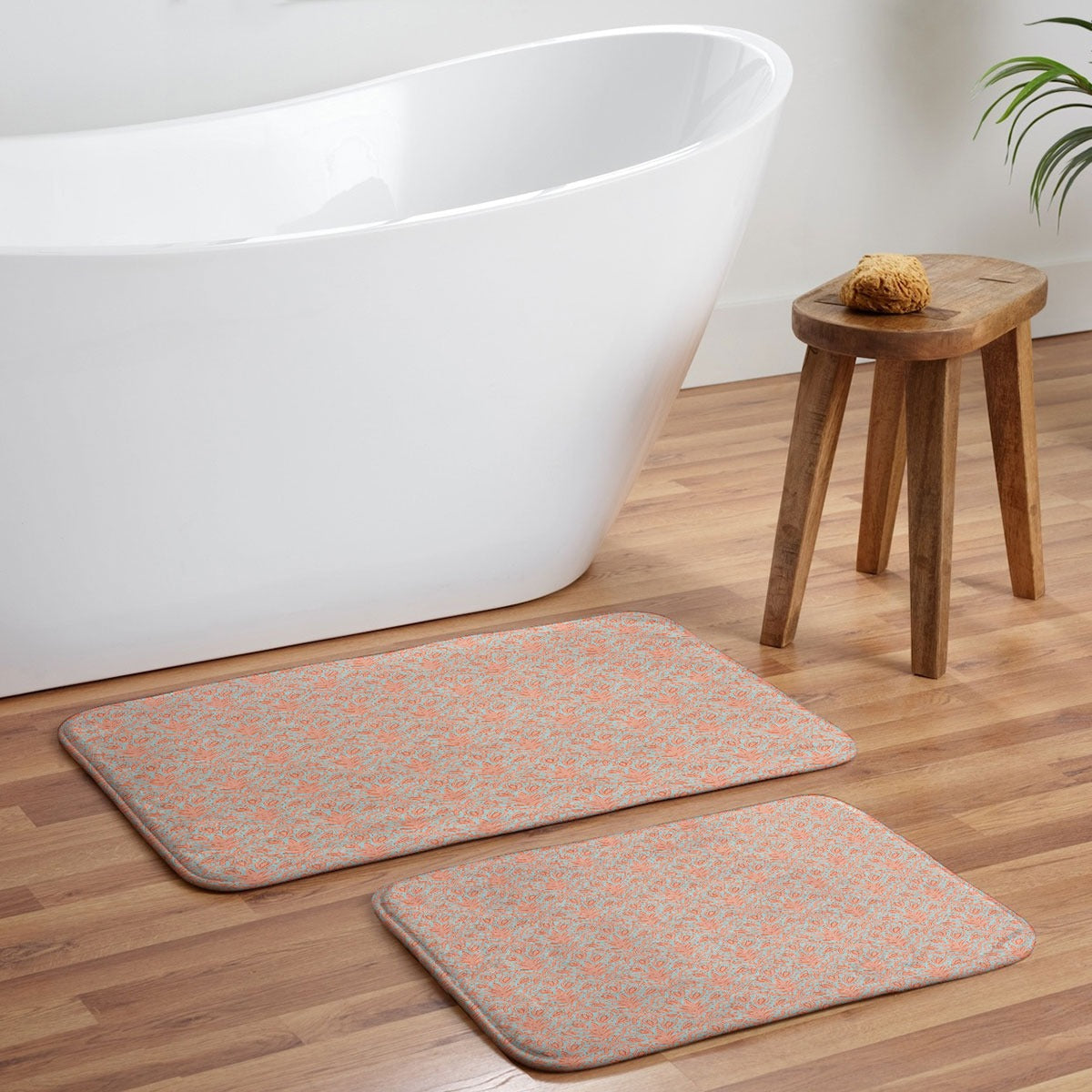 CoastL Studio Palm Scallop Memory Foam Bath Mat