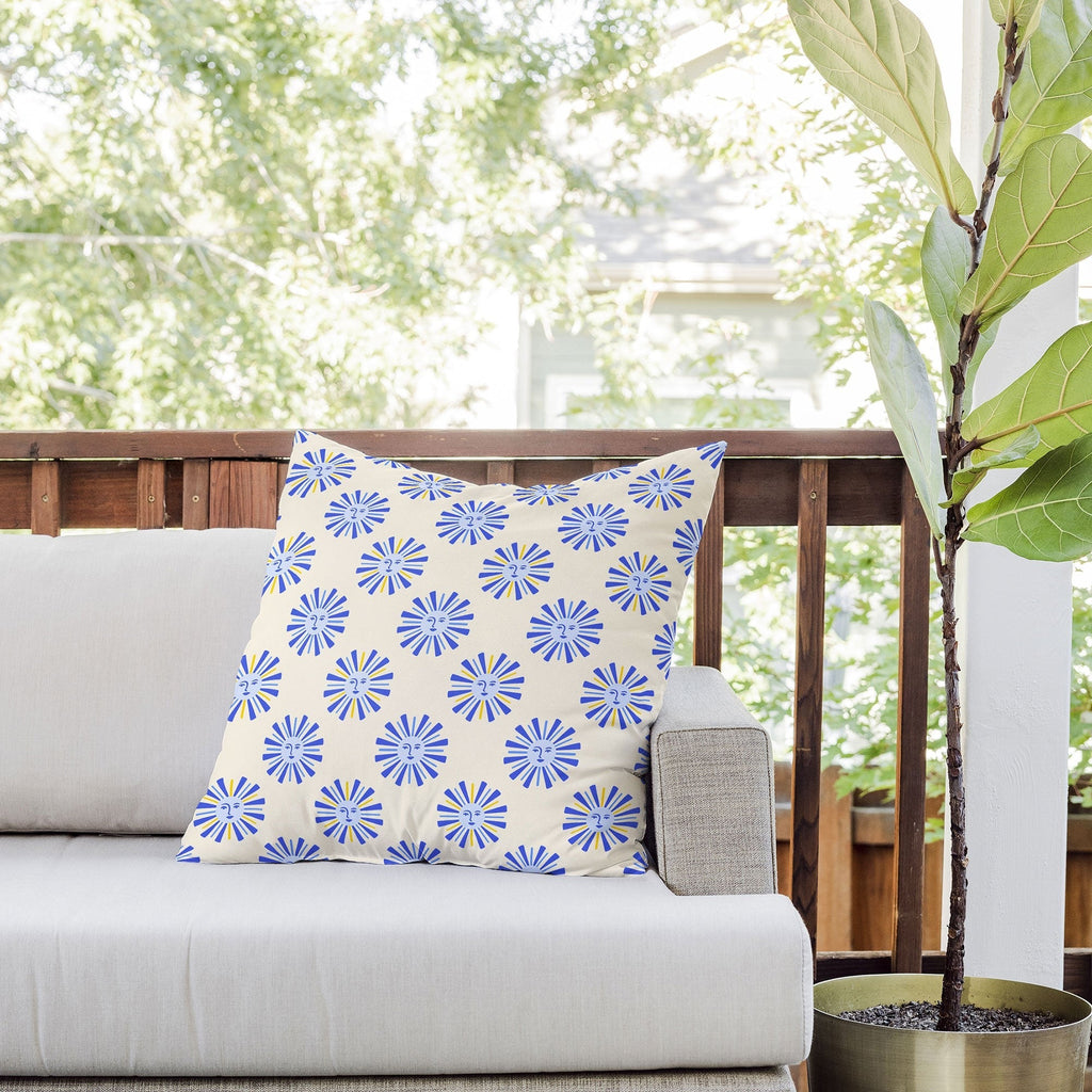 Design by Spark Dolce Vita Radial Sun Outdoor Throw Pillow
