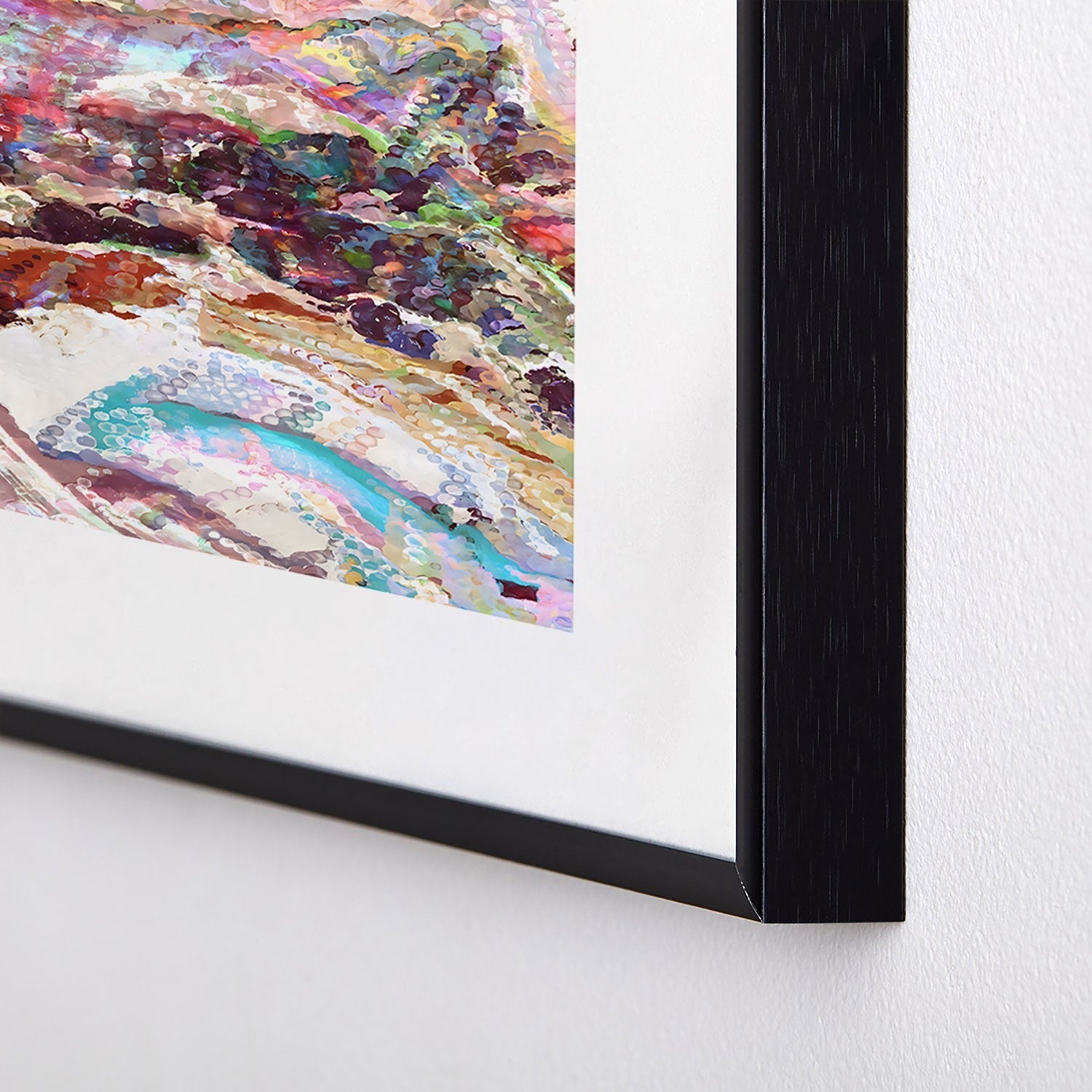83 Oranges Sequin Haze Metal Framed Art Print