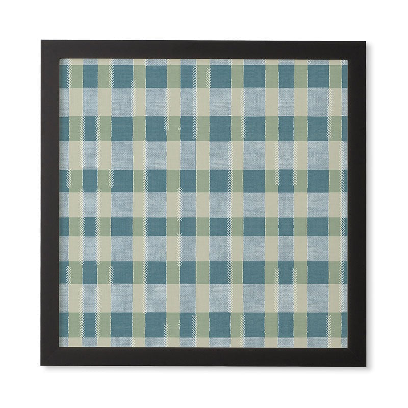 Marta Barragan Camarasa Country Style Checks Framed Wall Art