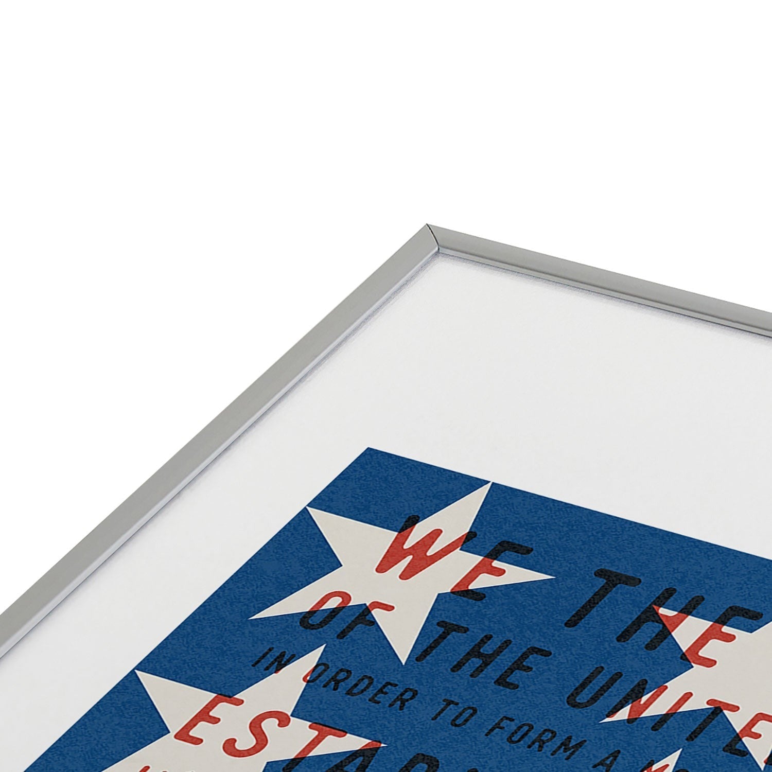 DENY Designs Starred Preamble Metal Framed Art Print