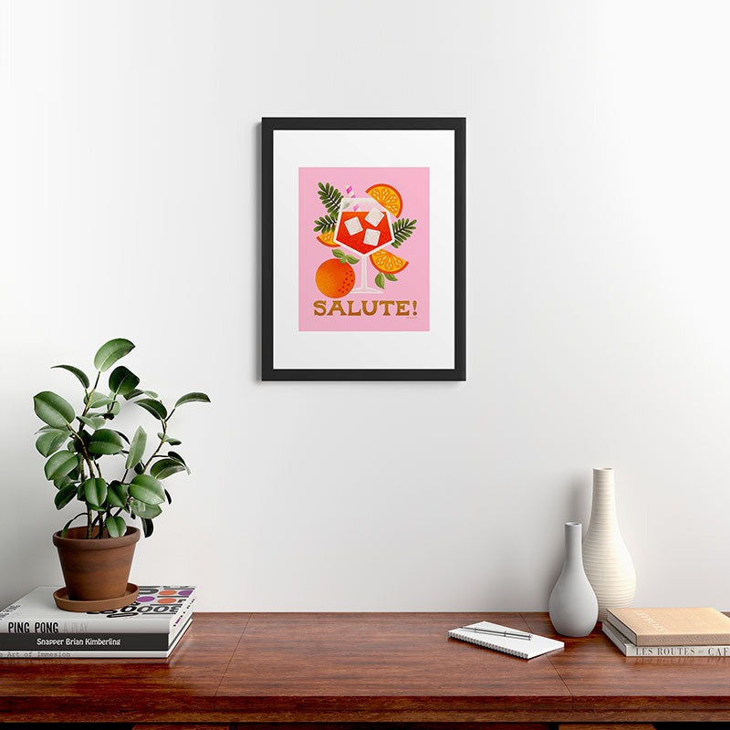 Jessica Molina Orange Spritz Framed Art Print