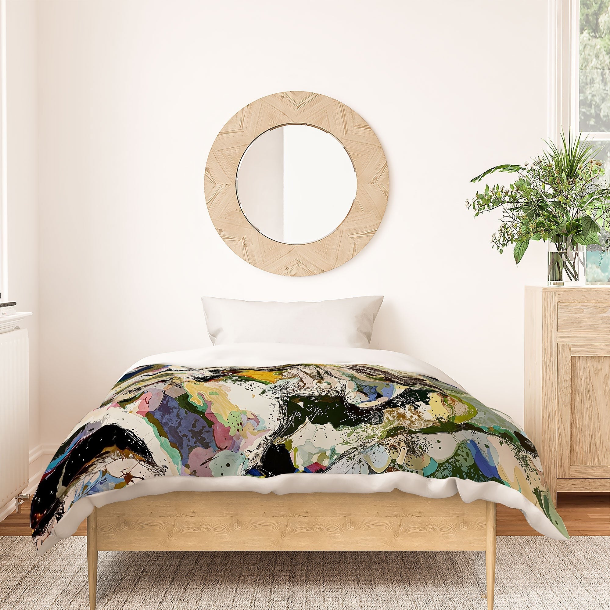83 Oranges Echoes Beneath the Surface Duvet Cover